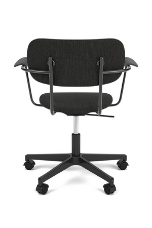   Upholstered Black Swivel Armchair | Oroa.com