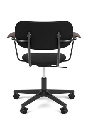   Upholstered Black Swivel Armchair | Oroa.com