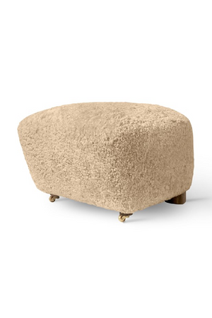   Oak Leg Upholstered Ottoman | Oroa.com