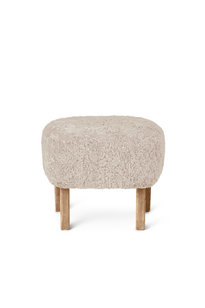   Oak Base Upholstered Ottoman | Oroa.com