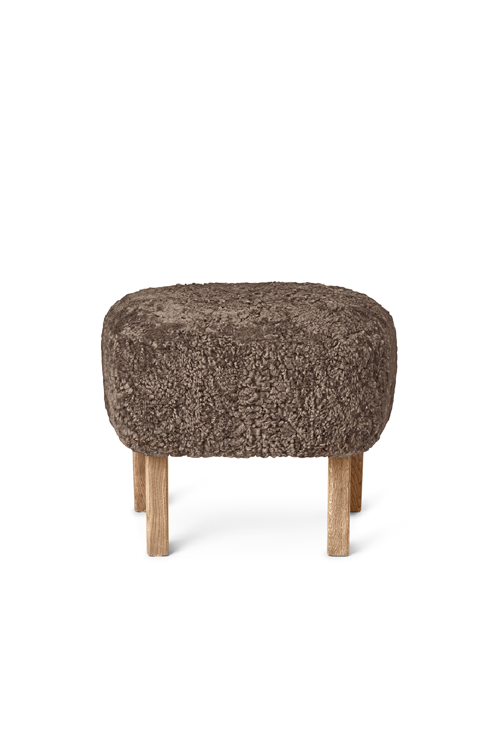   Oak Base Upholstered Ottoman | Oroa.com