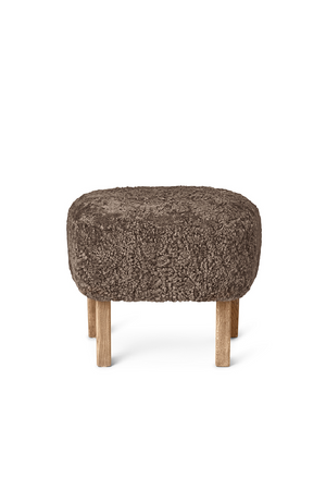   Oak Base Upholstered Ottoman | Oroa.com