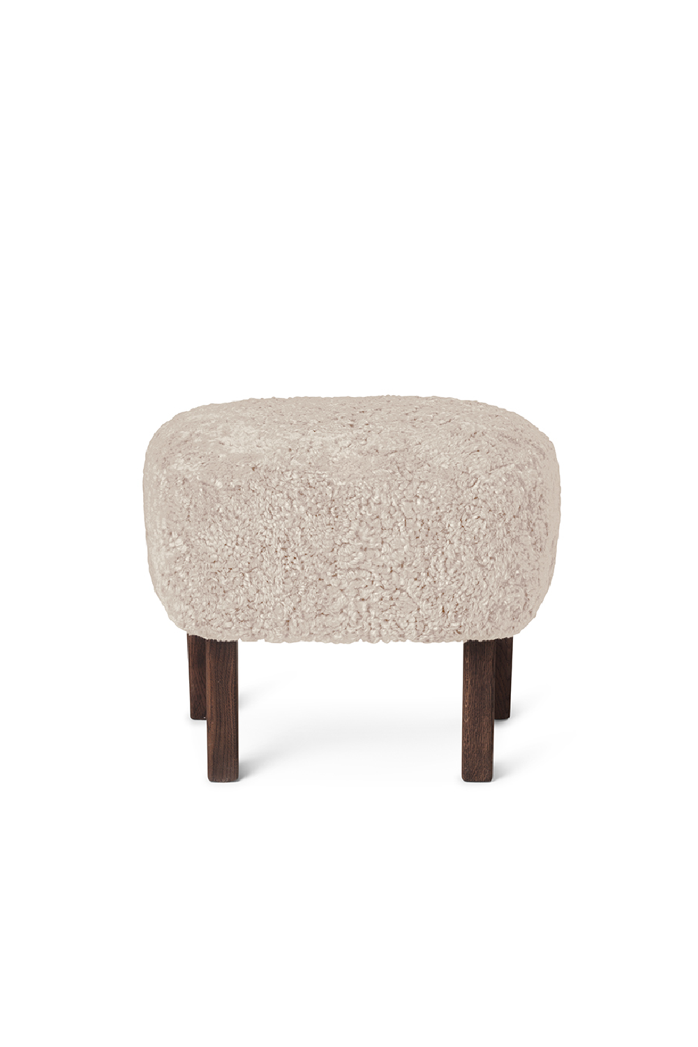   Oak Base Upholstered Ottoman | Oroa.com