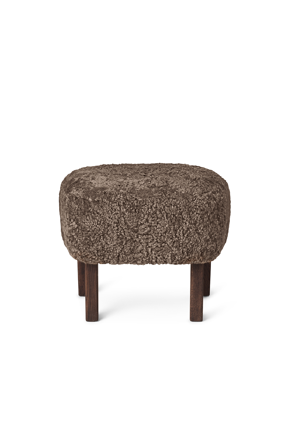   Oak Base Upholstered Ottoman | Oroa.com