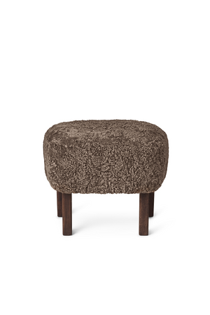   Oak Base Upholstered Ottoman | Oroa.com