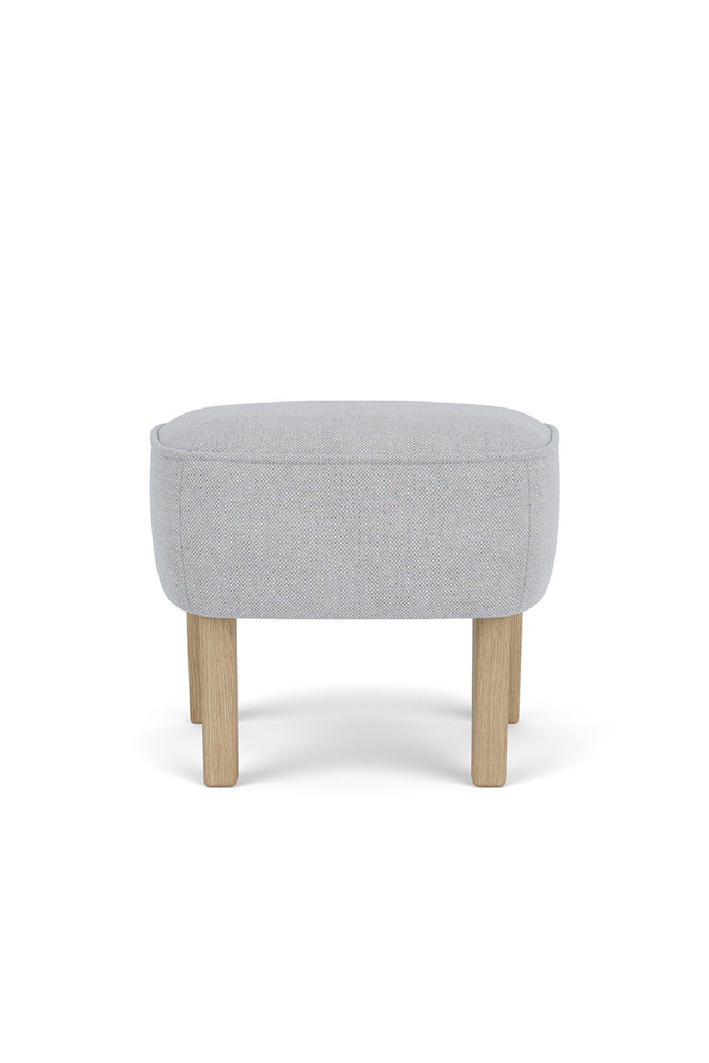   Oak Base Upholstered Ottoman | Oroa.com