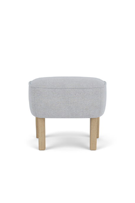   Oak Base Upholstered Ottoman | Oroa.com