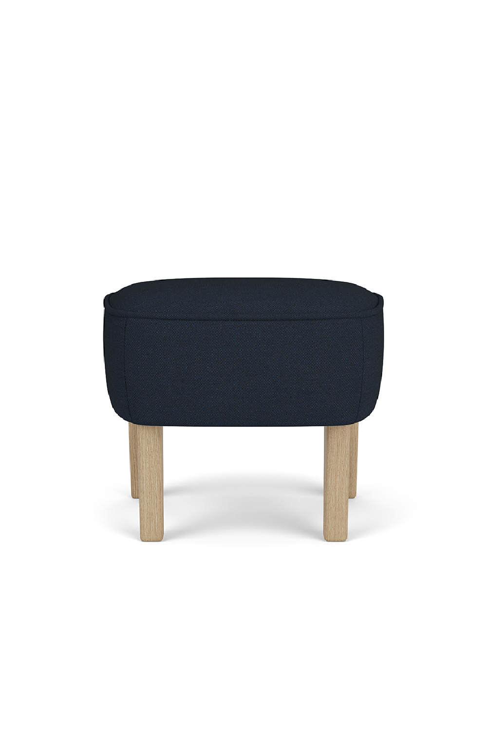   Oak Base Upholstered Ottoman | Oroa.com