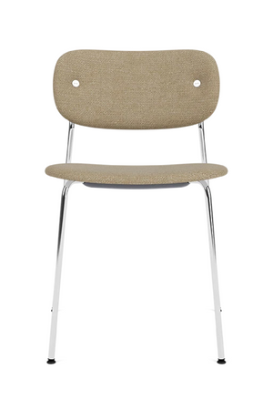   Chrome-Framed Upholstered Dining Chair | Oroa.com