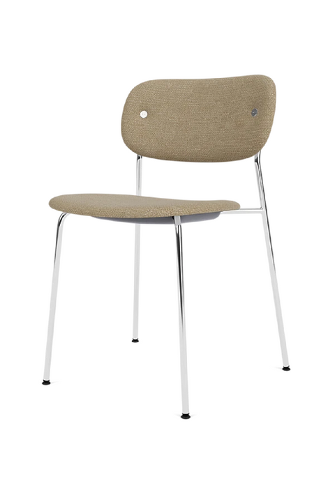   Chrome-Framed Upholstered Dining Chair | Oroa.com