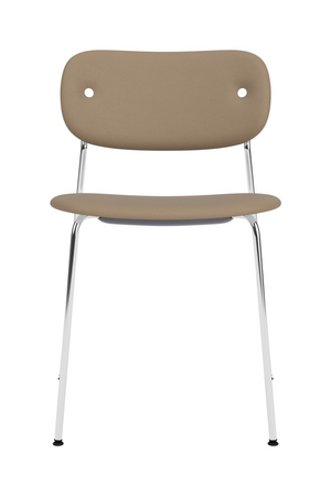   Chrome-Framed Upholstered Dining Chair | Oroa.com