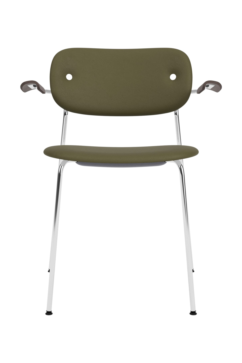   Chrome Padded Dining Armchair | Oroa.com