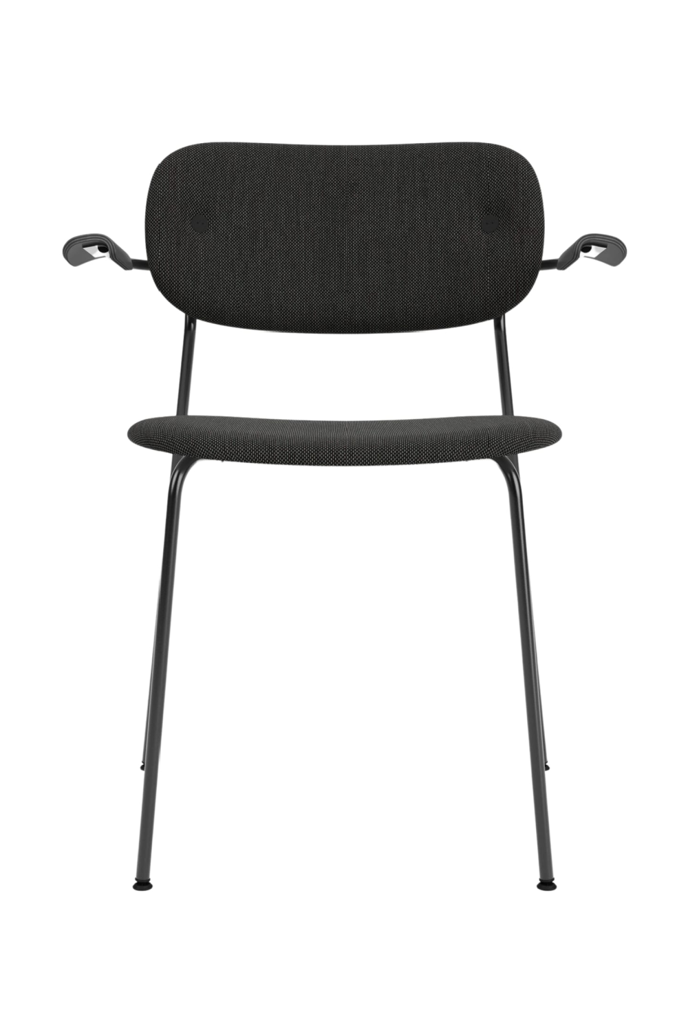   Black Padded Dining Armchair | Oroa.com
