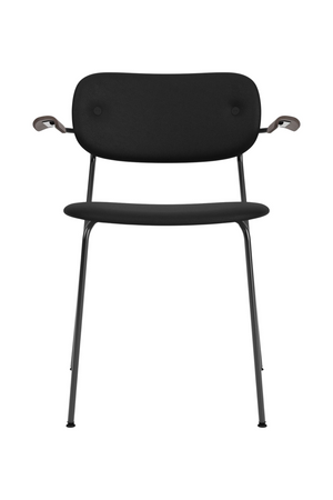   Black Padded Dining Armchair | Oroa.com