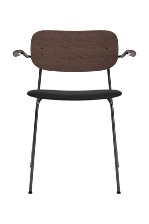   Black Framed Upholstered Dining Armchair | Oroa.com