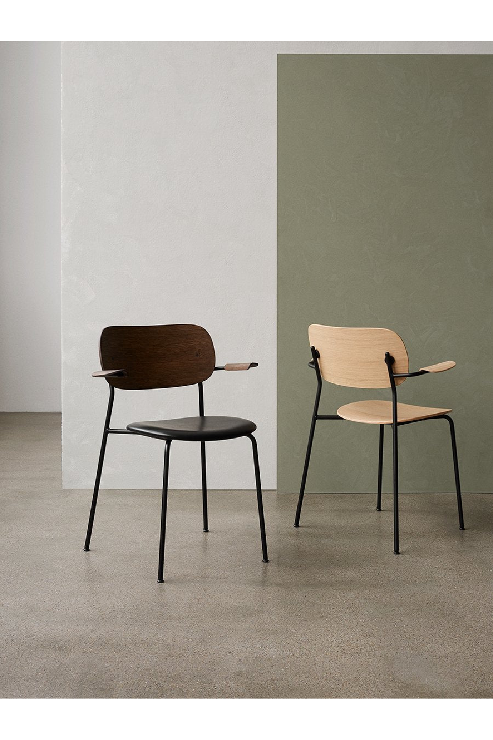   Black Framed Oak Dining Armchair | Oroa.com