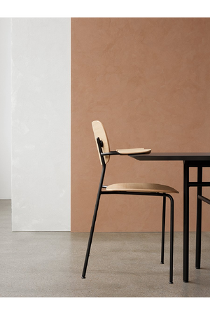   Black Framed Oak Dining Armchair | Oroa.com