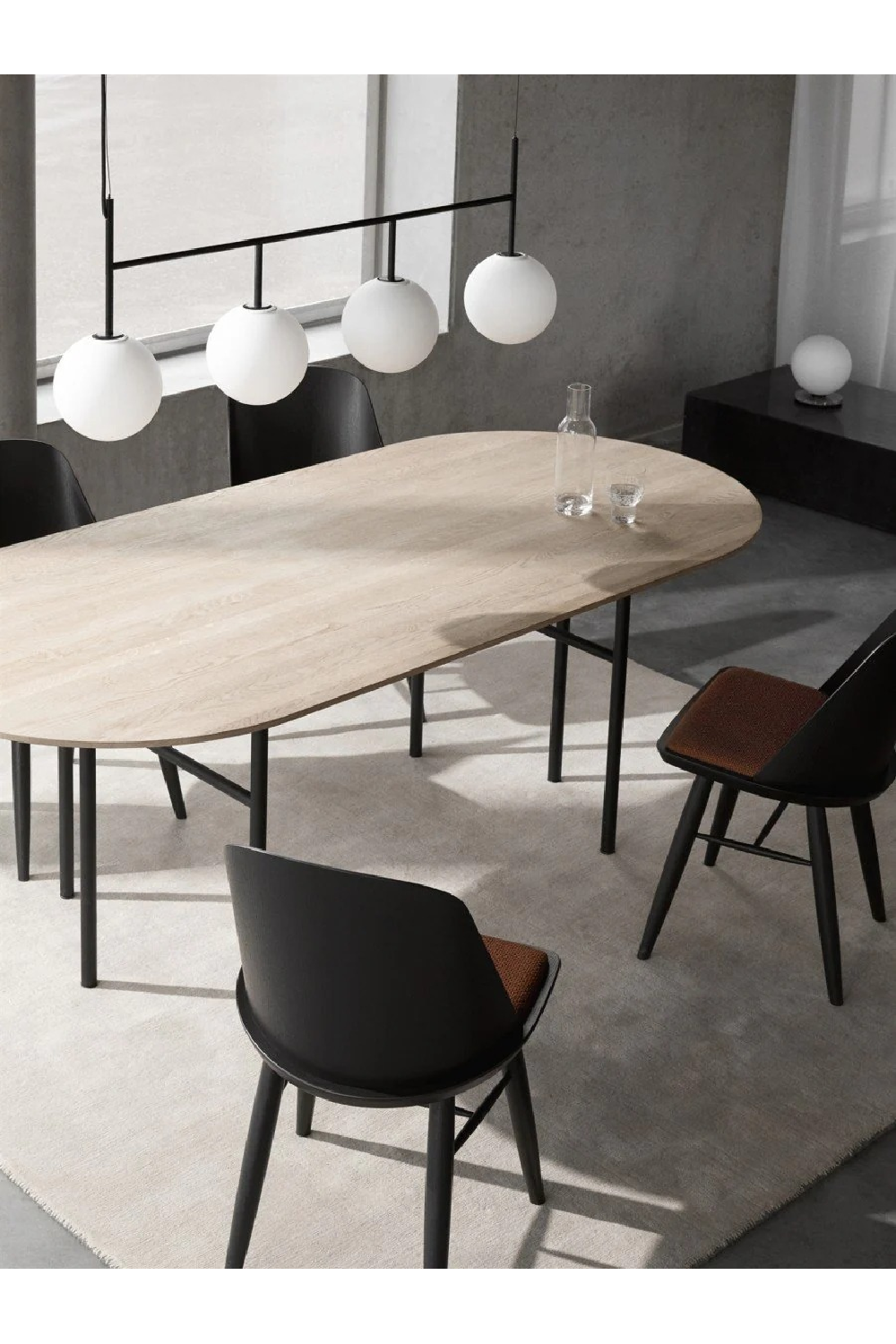   Oval Minimalist Dining Table | Oroa.com
