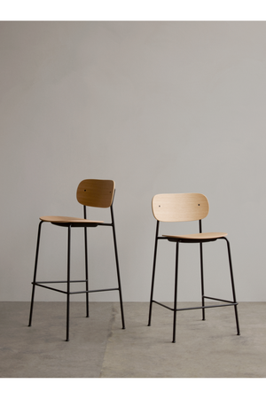   Oak Veneer Bar Chair | Oroa.com