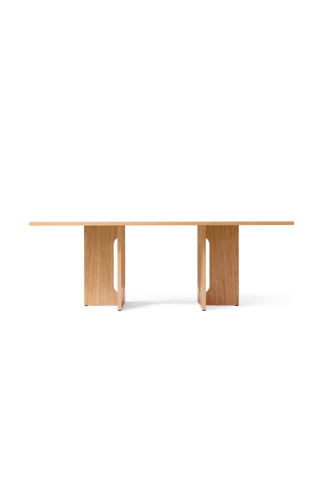   Intersecting-Base Oak Dining Table | Oroa.com