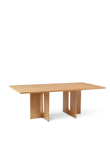   Intersecting-Base Oak Dining Table | Oroa.com