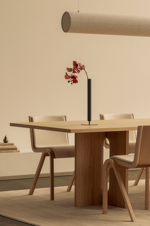   Intersecting-Base Oak Dining Table | Oroa.com