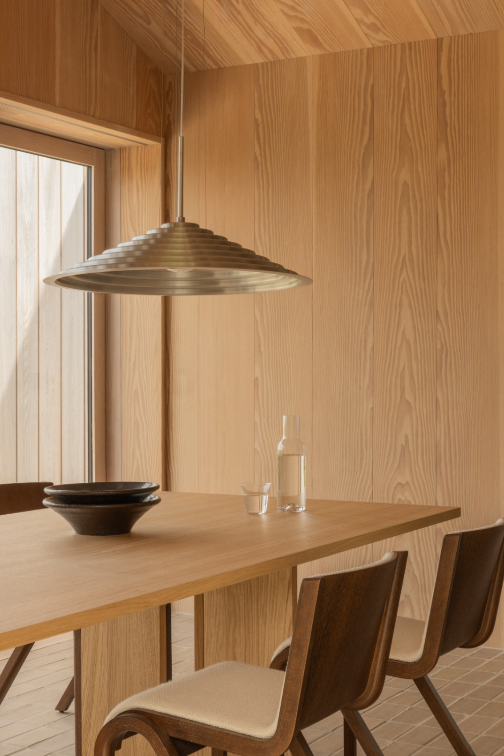   Intersecting-Base Oak Dining Table | Oroa.com
