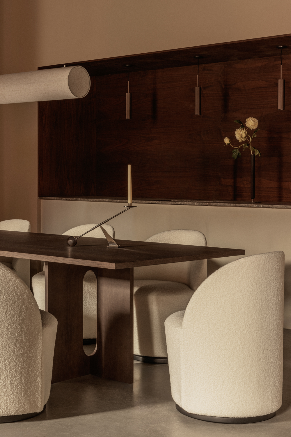   Intersecting-Base Oak Dining Table | Oroa.com