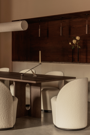   Intersecting-Base Oak Dining Table | Oroa.com