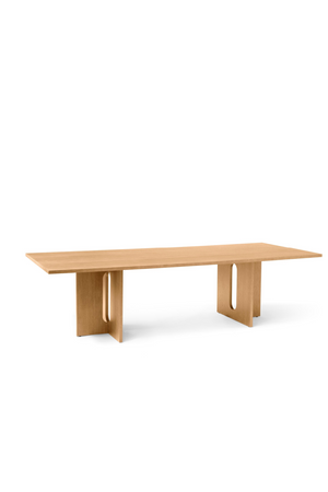   Intersecting-Base Oak Dining Table | Oroa.com