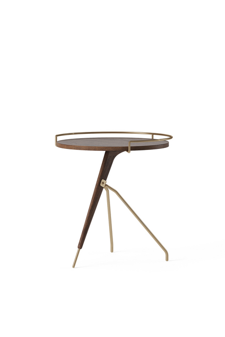   Solid Walnut Tripod Side Table | Oroa.com
