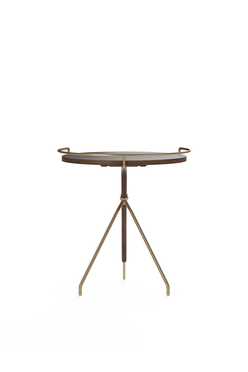   Solid Walnut Tripod Side Table | Oroa.com