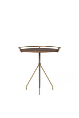   Solid Walnut Tripod Side Table | Oroa.com