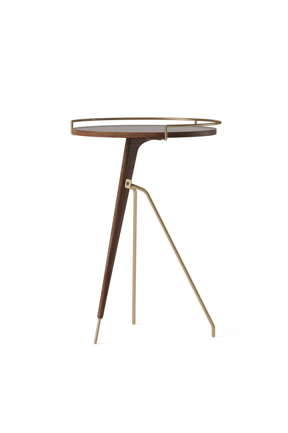   Solid Walnut Tripod Side Table | Oroa.com