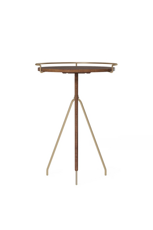   Solid Walnut Tripod Side Table | Oroa.com