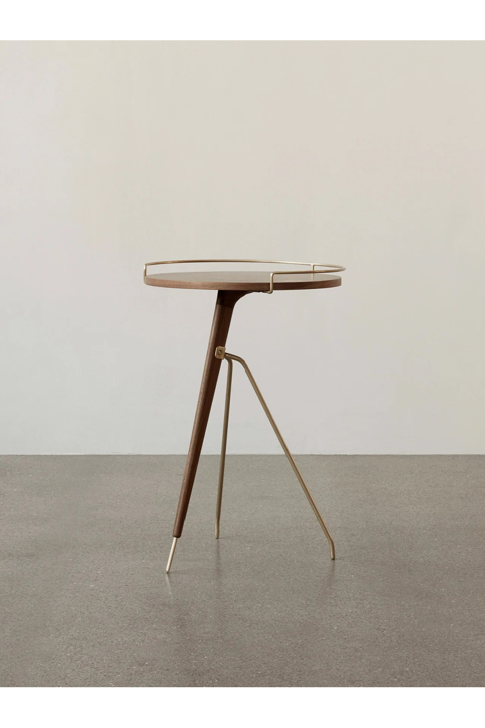   Solid Walnut Tripod Side Table | Oroa.com