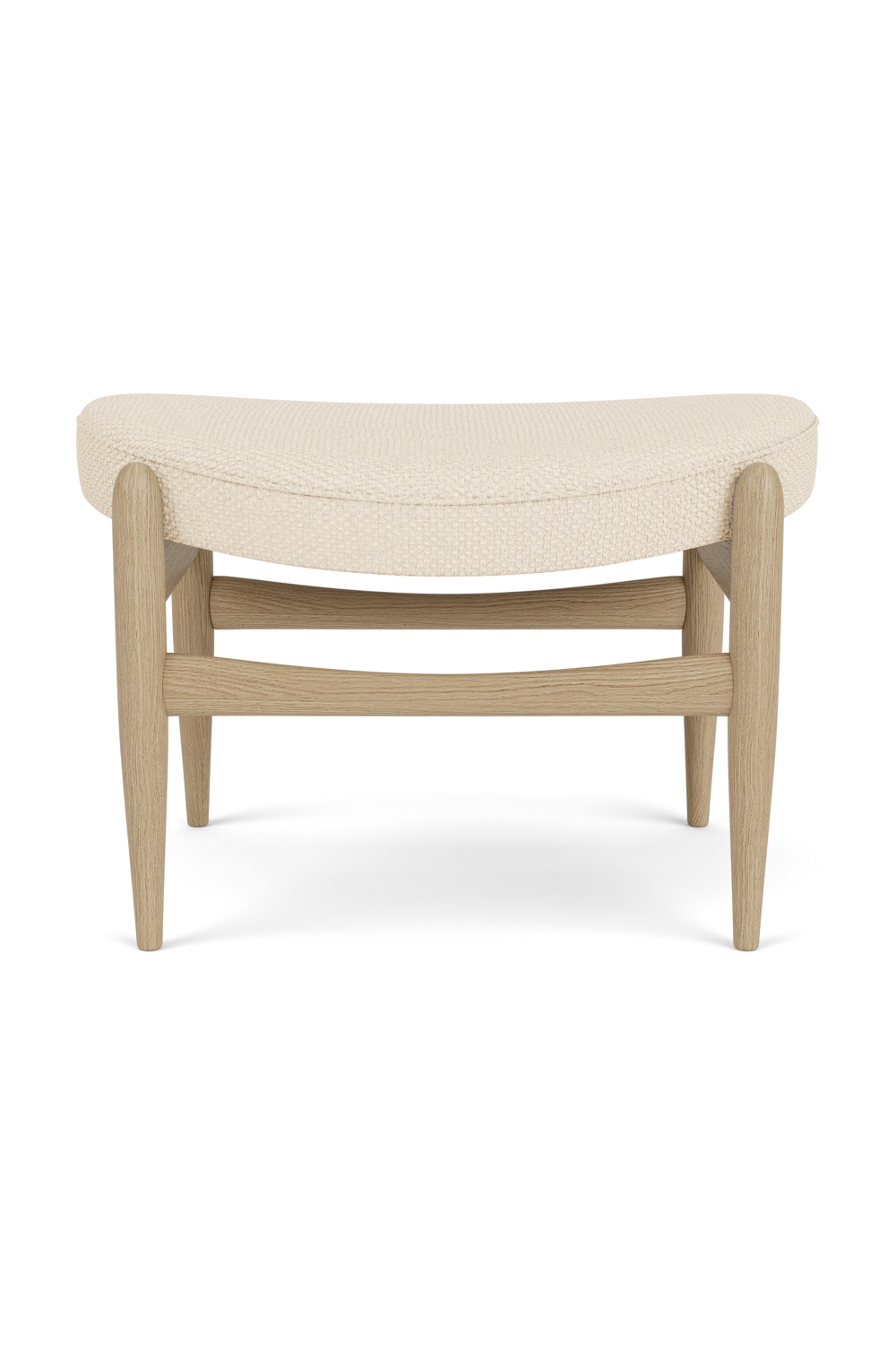   Wooden Base Padded Ottoman | Oroa.com