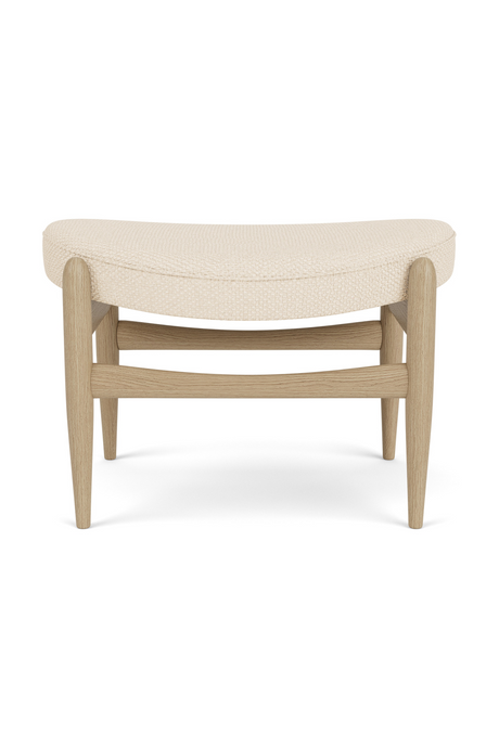   Wooden Base Padded Ottoman | Oroa.com