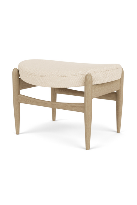   Wooden Base Padded Ottoman | Oroa.com