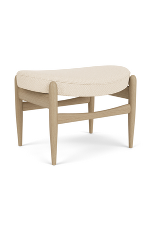   Wooden Base Padded Ottoman | Oroa.com