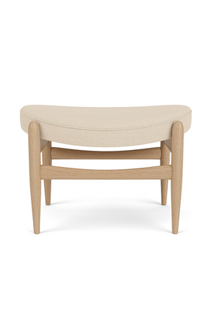  Wooden Base Padded Ottoman | Oroa.com