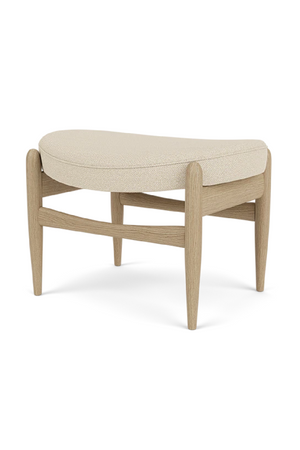  Wooden Base Padded Ottoman | Oroa.com