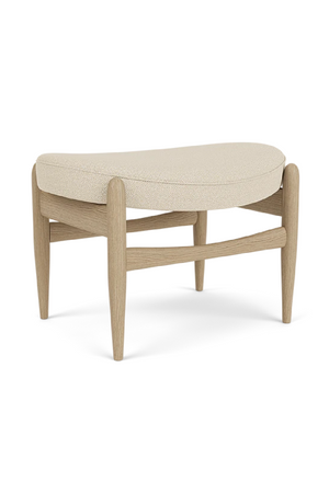   Wooden Base Padded Ottoman | Oroa.com
