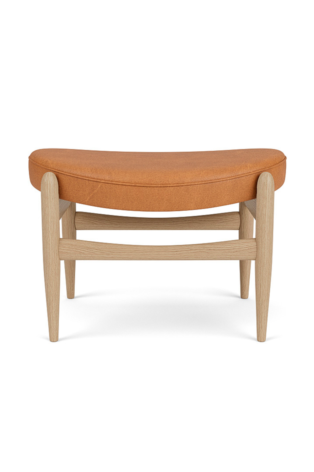  Wooden Base Padded Ottoman | Oroa.com