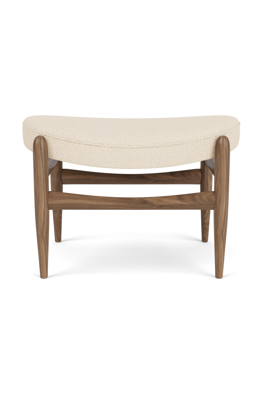   Wooden Base Padded Ottoman | Oroa.com