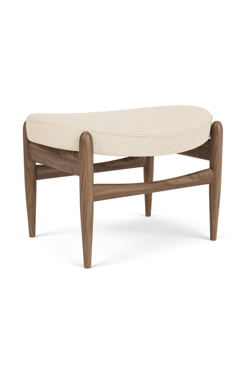   Wooden Base Padded Ottoman | Oroa.com