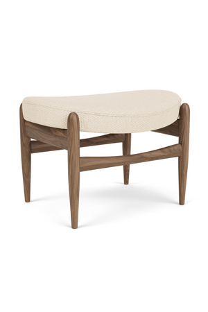   Wooden Base Padded Ottoman | Oroa.com