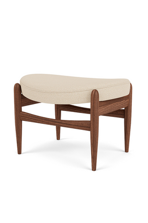   Wooden Base Padded Ottoman | Oroa.com