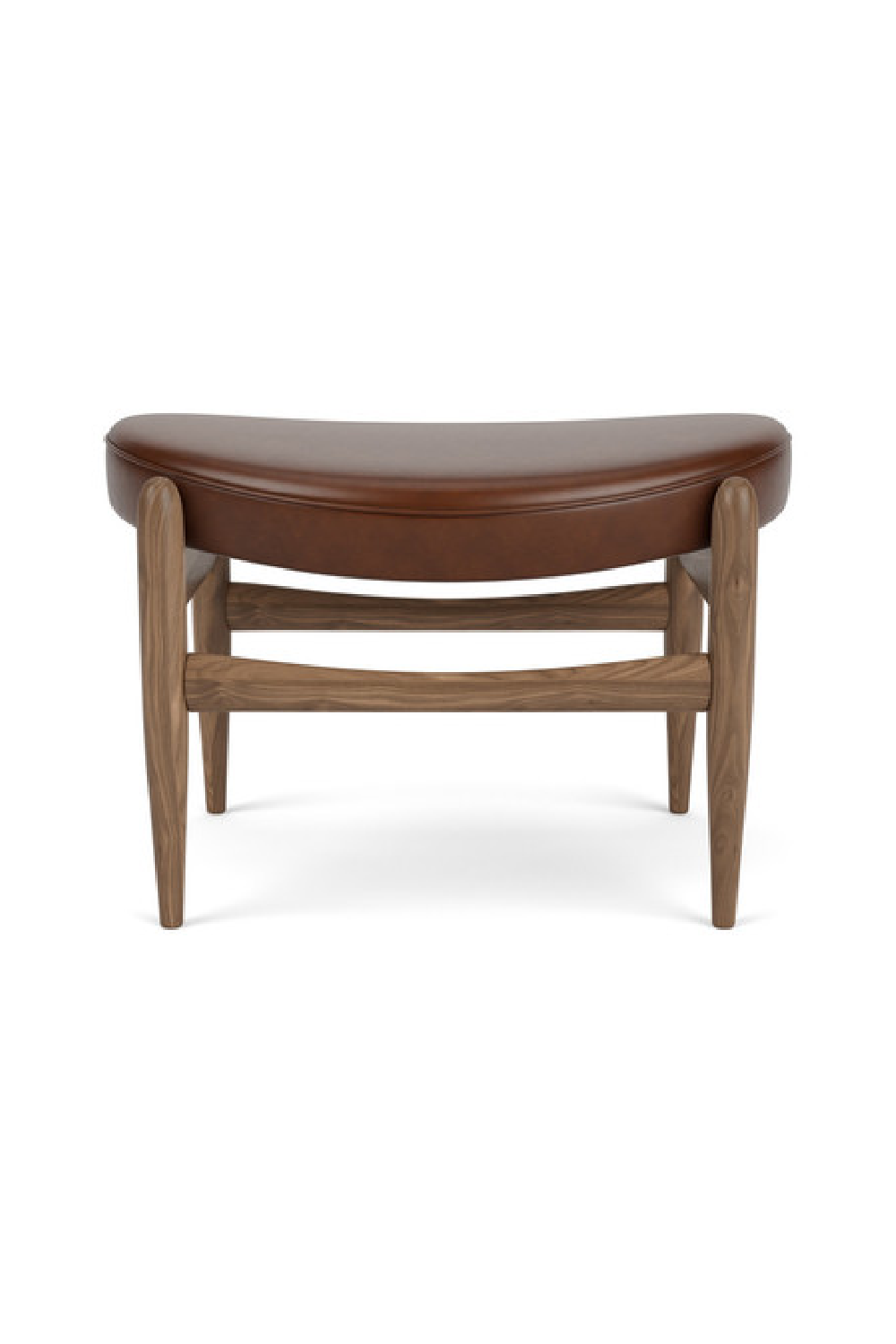   Wooden Base Padded Ottoman | Oroa.com