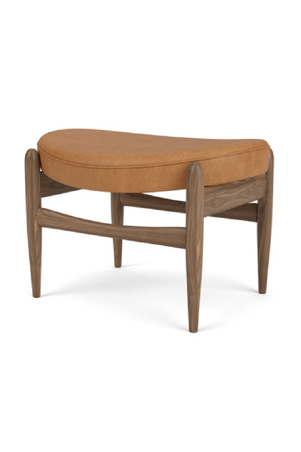   Wooden Base Padded Ottoman | Oroa.com